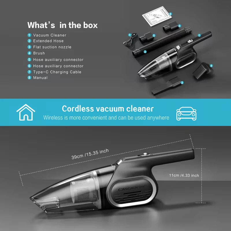Cordless Handheld Vacuum – 6000PA – Car & Home *new - photo 2