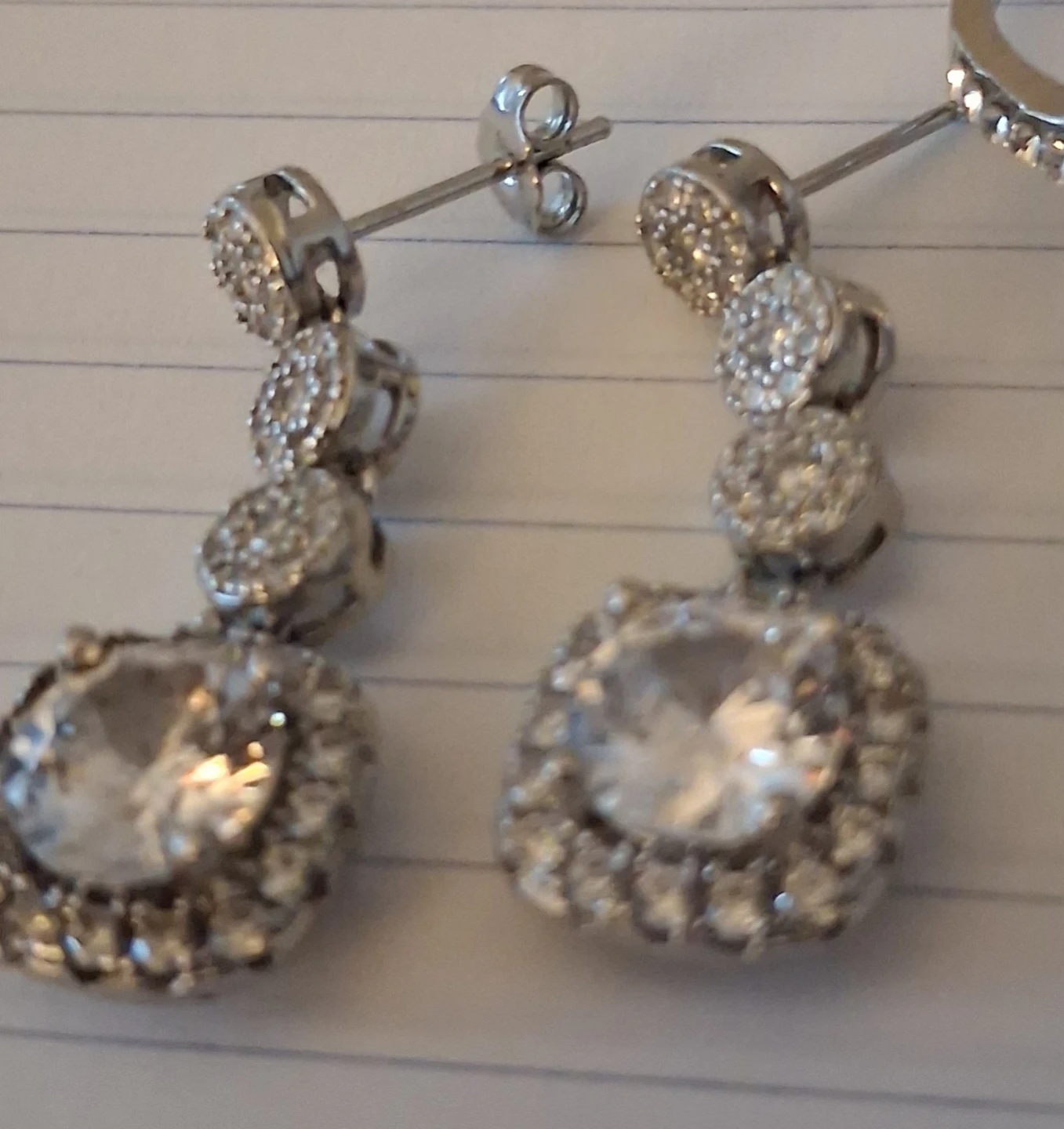 Rhinestone Ring and Earrings Set - photo 2