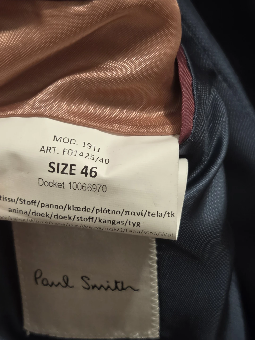 Paul Smith Wool Blazer Size 46 - photo 5
