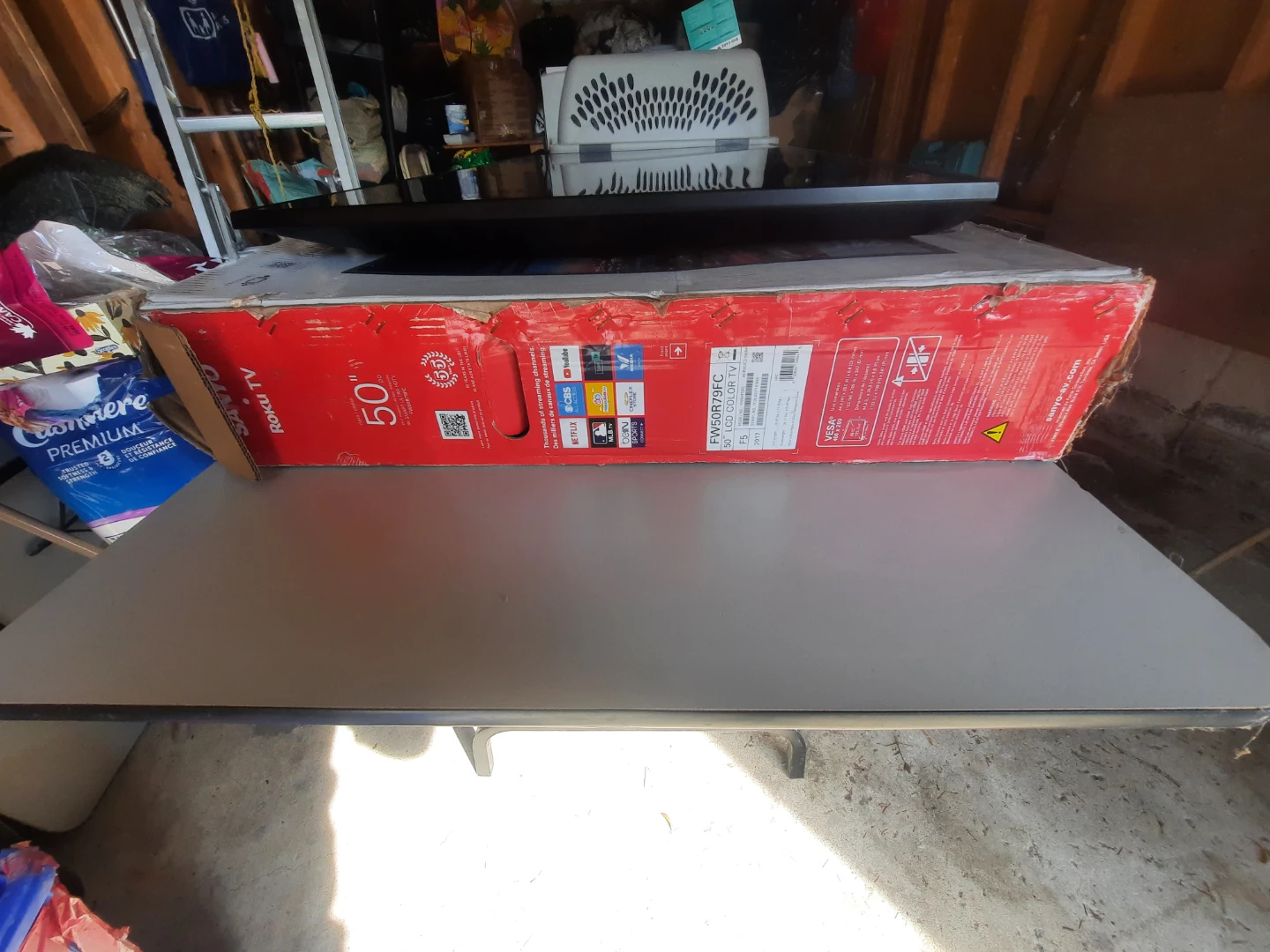 Cracked  50-inch Roku TVs