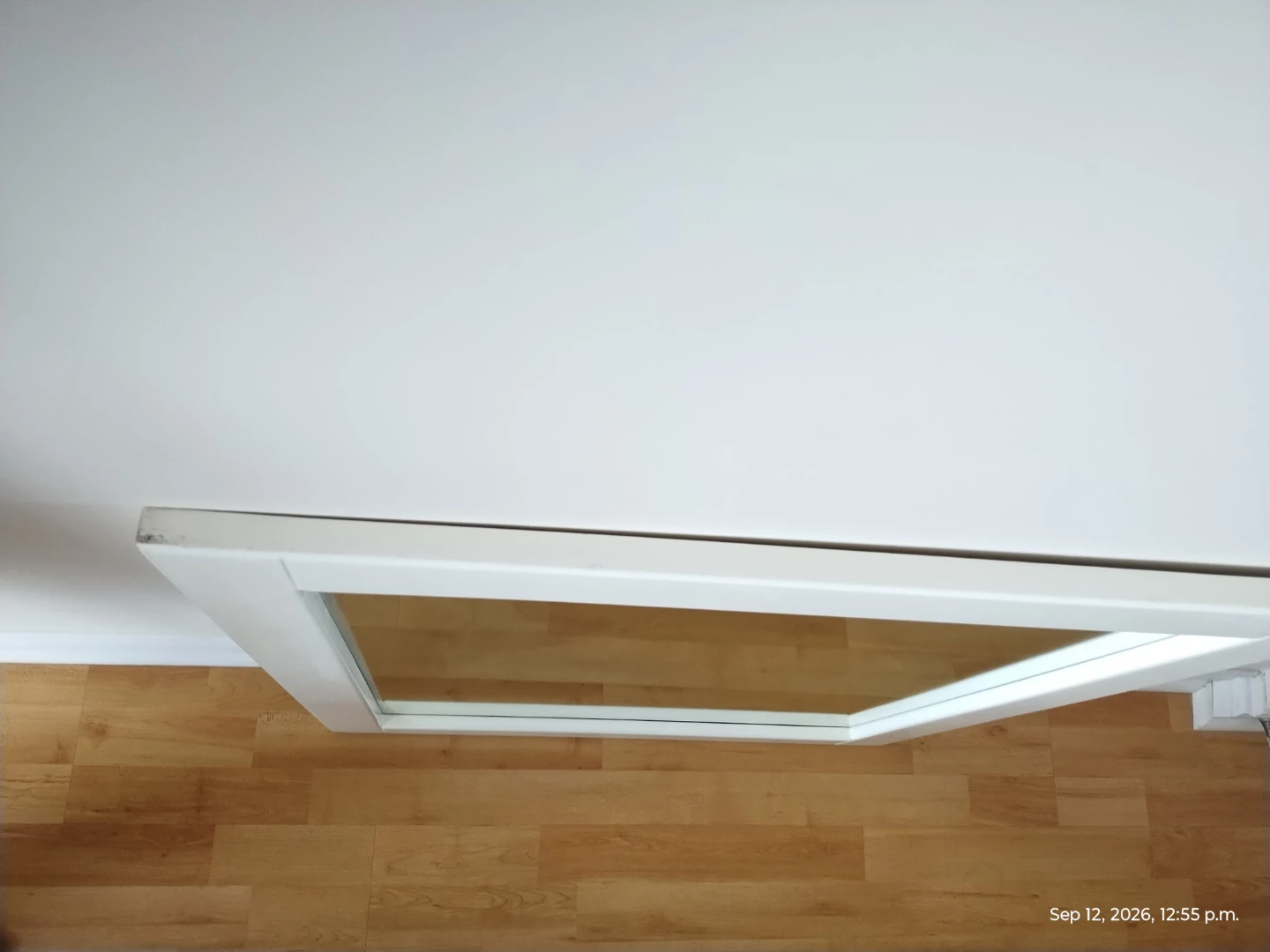 White Framed Wall Mirror – Approx. 24" × 18" - photo 4