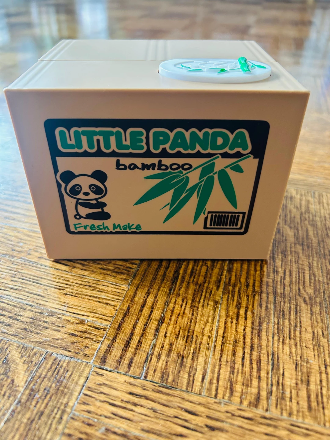Little Panda Bamboo Coin Bank