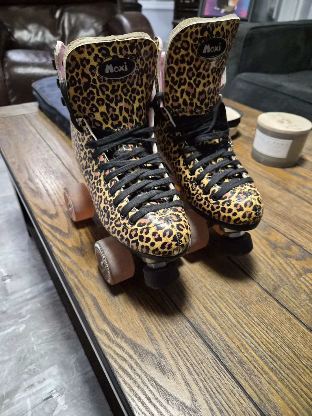Moxi Roller Skates Leopard Print