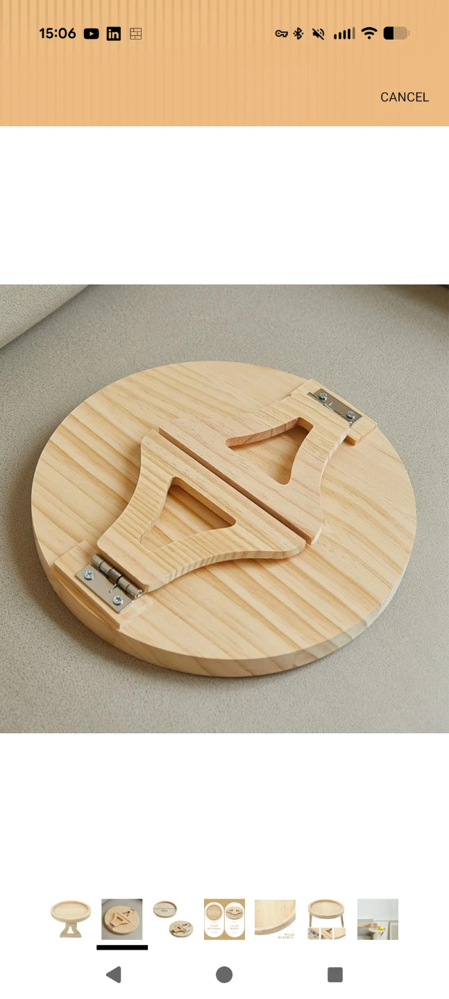 Wooden Armrest Clip-On Table - photo 4