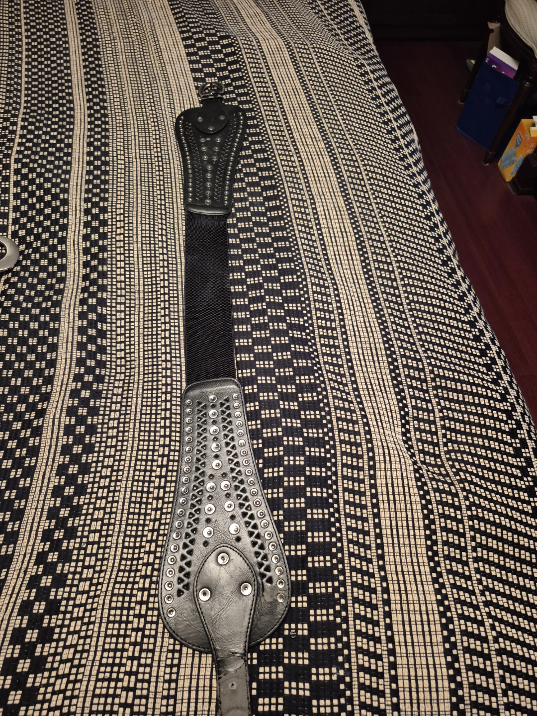 Black Studded Waist Belt