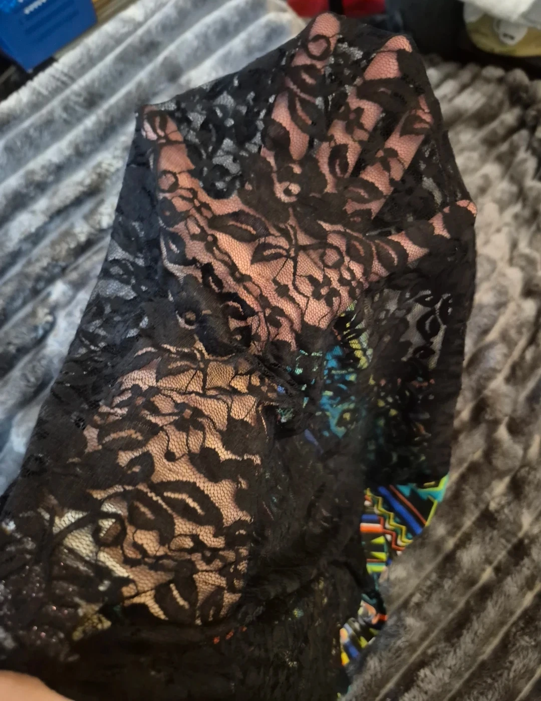 Pink Rose Multi-Coloured Patterned Lace Top - photo 3
