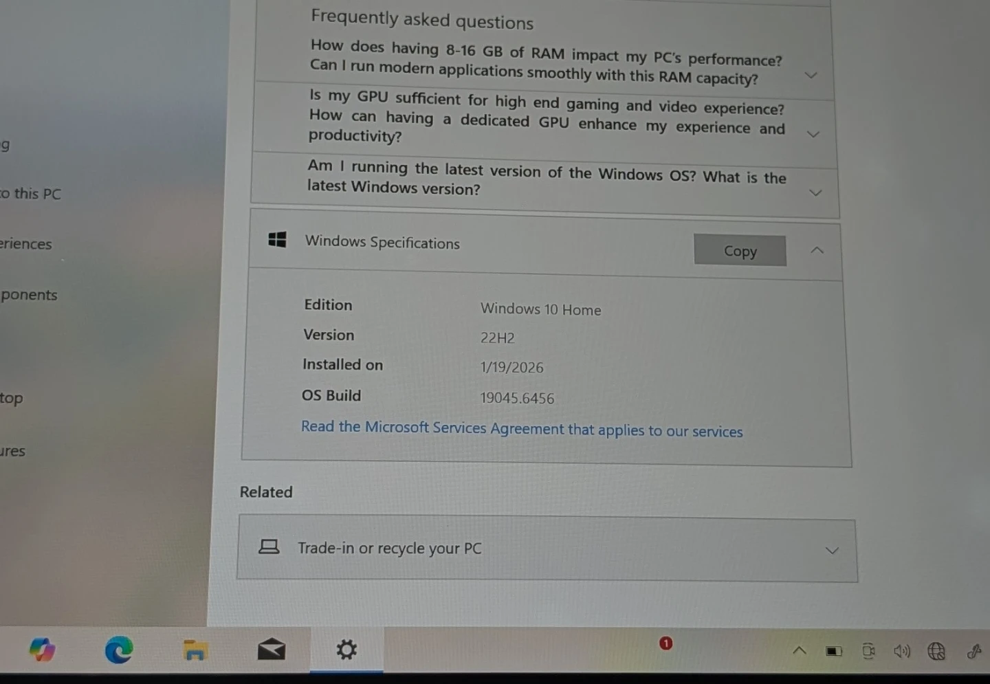 NICE MICROSOFT SURFACE GO  WINDOWS TABLET 8GB RAM 128GB STORAGE - photo 3