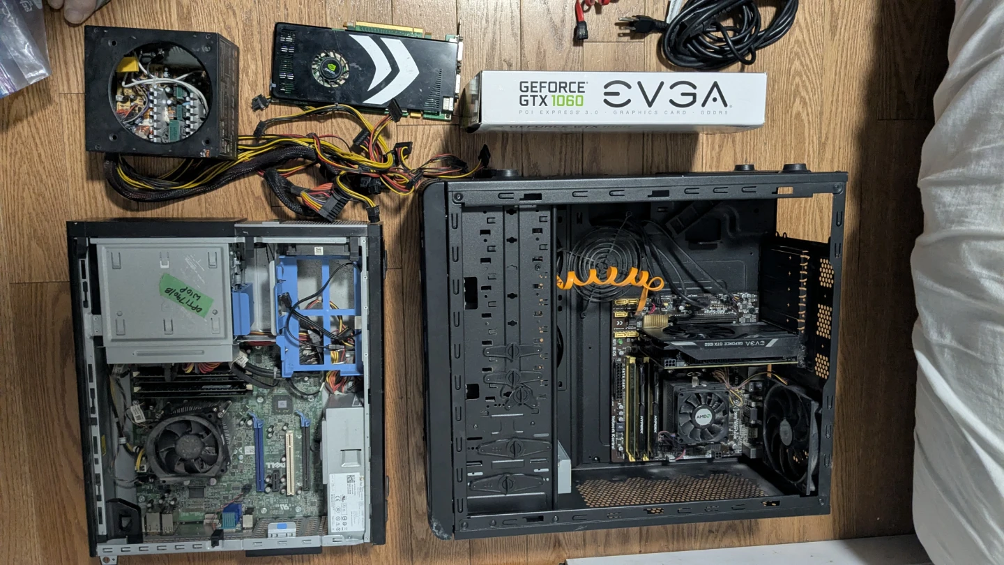 Computer parts lot