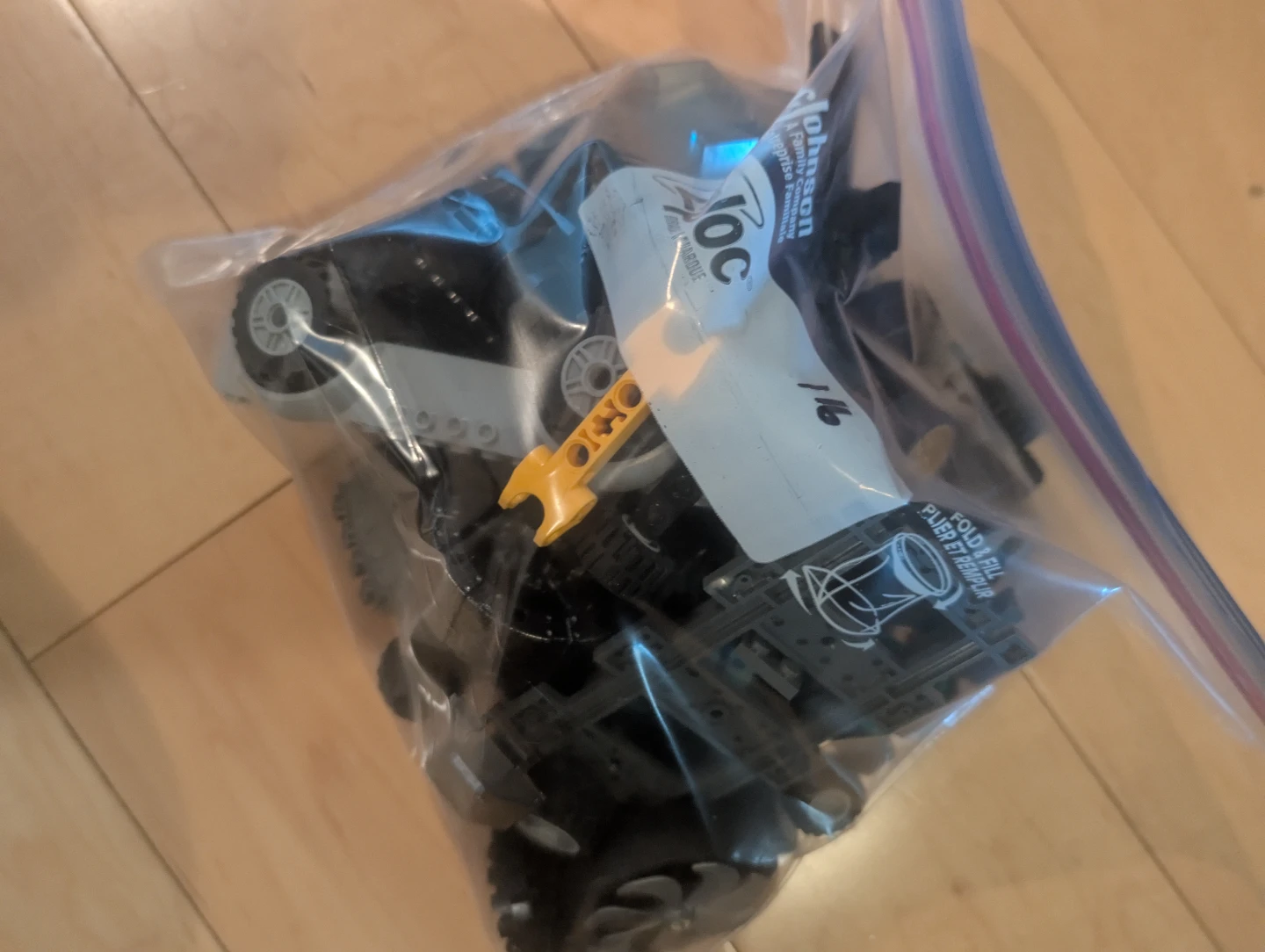1lb bag Lego wheels and vehicle parts - photo 2