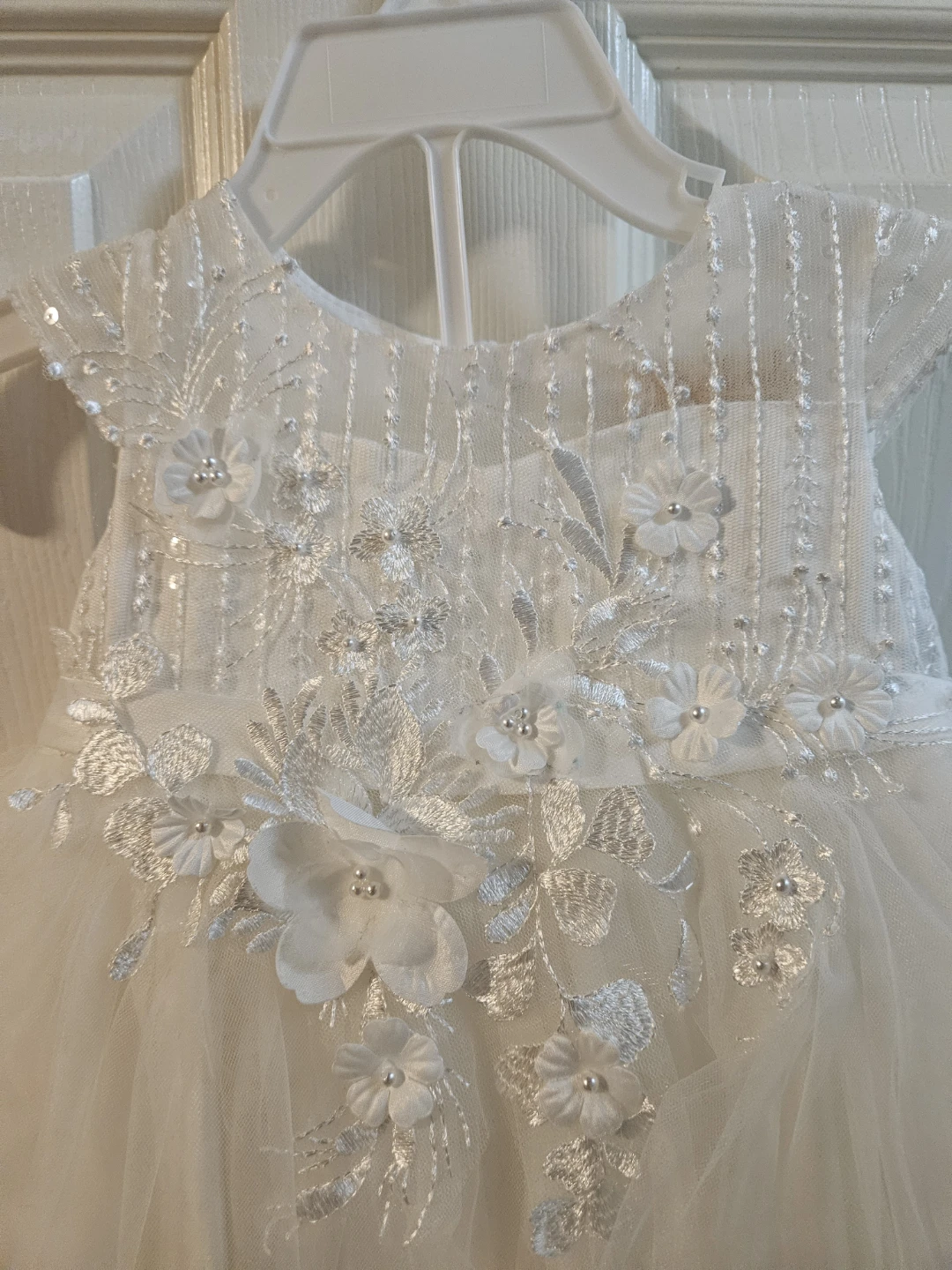 White Baby Dress ( 9 - 12 months ) - photo 3