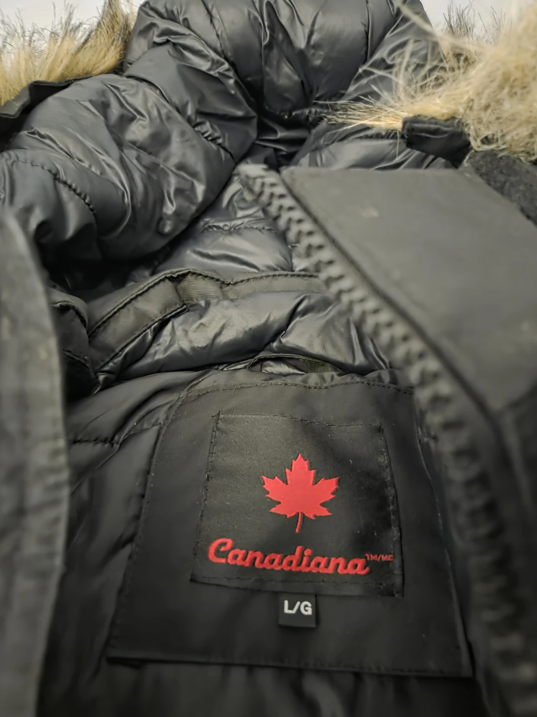Canadiana Black Winter Parka Jacket - photo 3