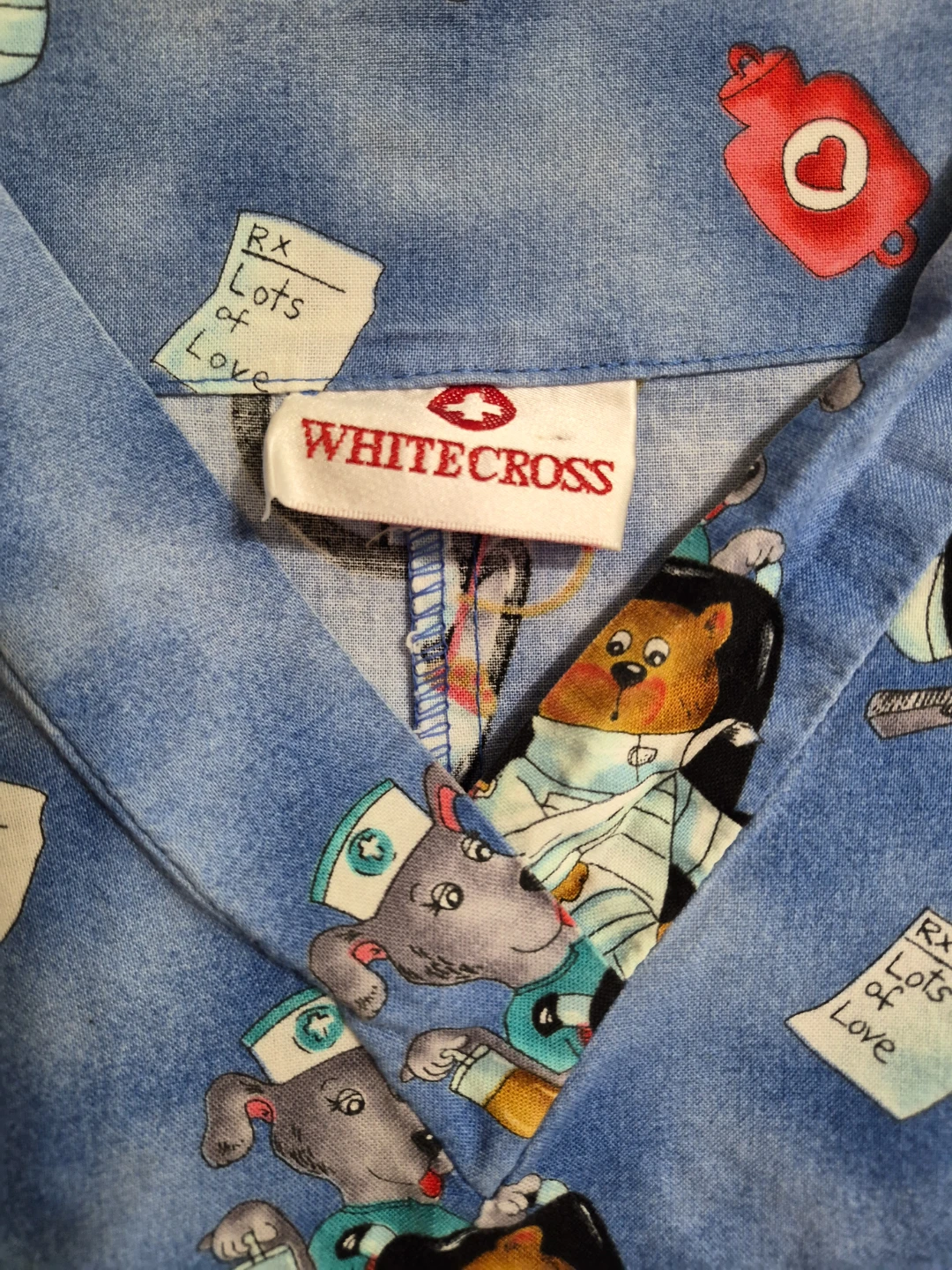 White Cross Size 4X Scrub Top - photo 3