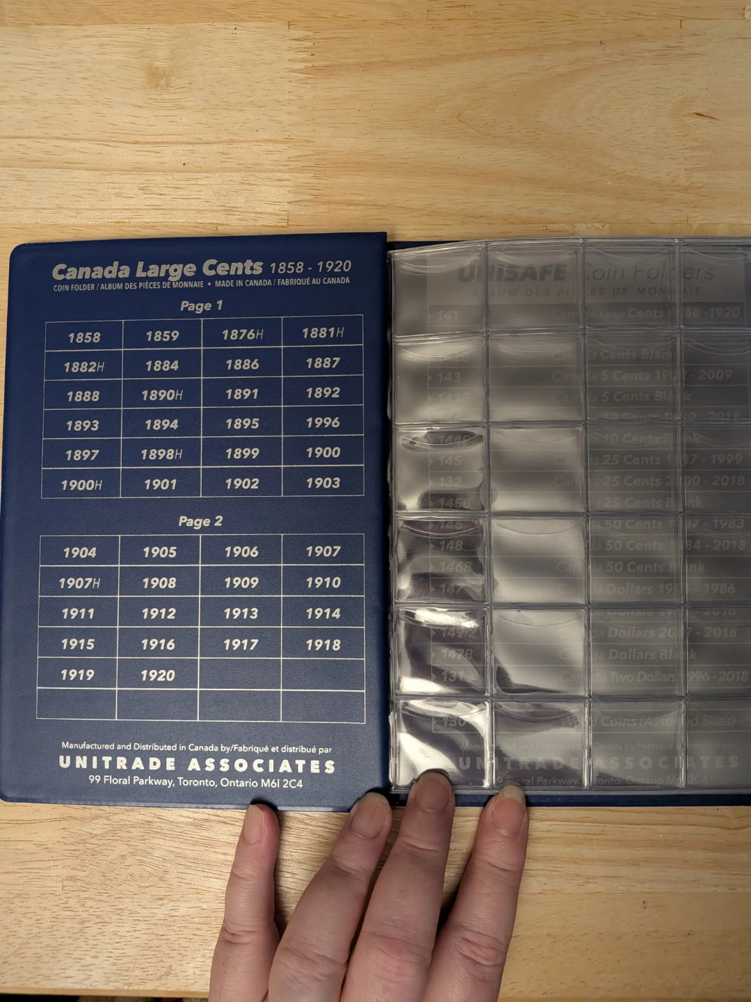 Canada Large Cents Coin Folder - photo 3