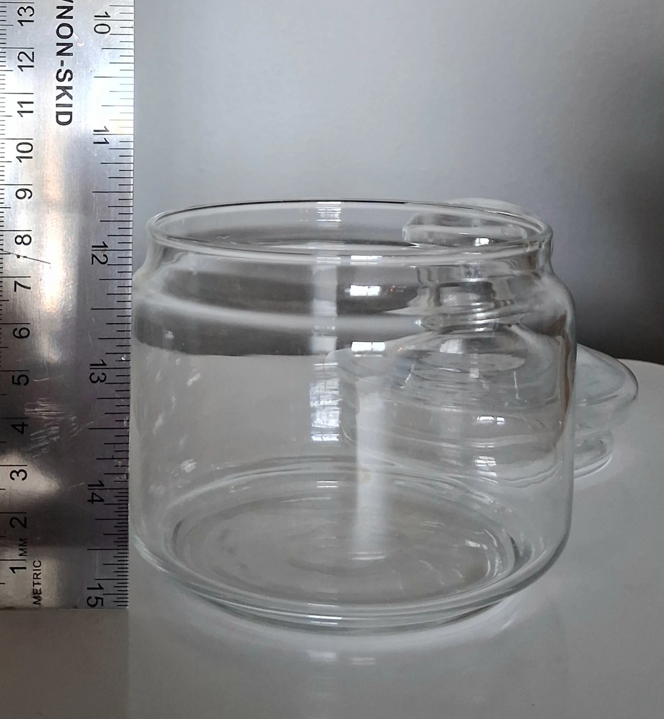 Clear Glass Storage Jar with Lid - photo 3
