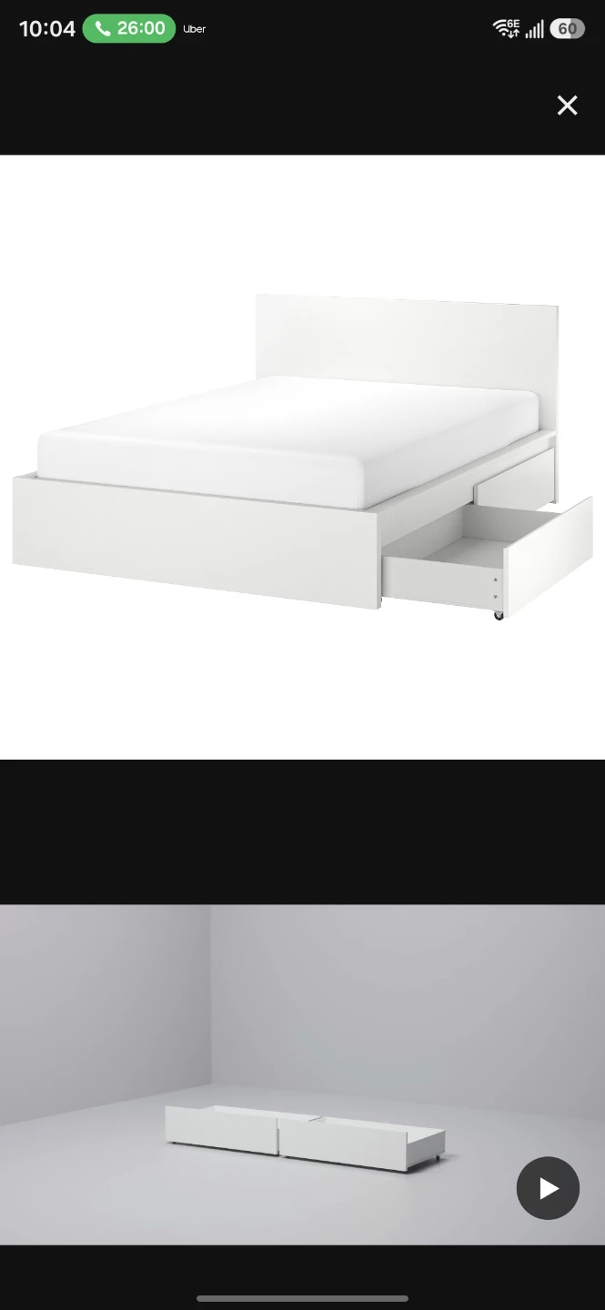 Ikea queen bed - photo 2