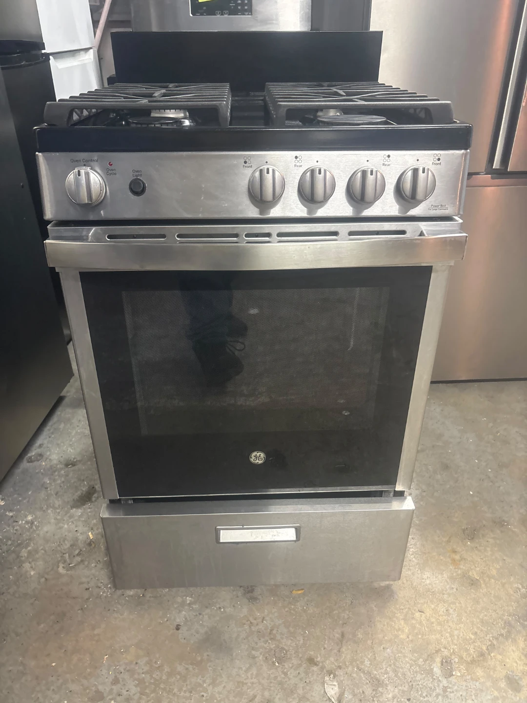 GE 24in Stainless steel Gas Range Oven - photo 2