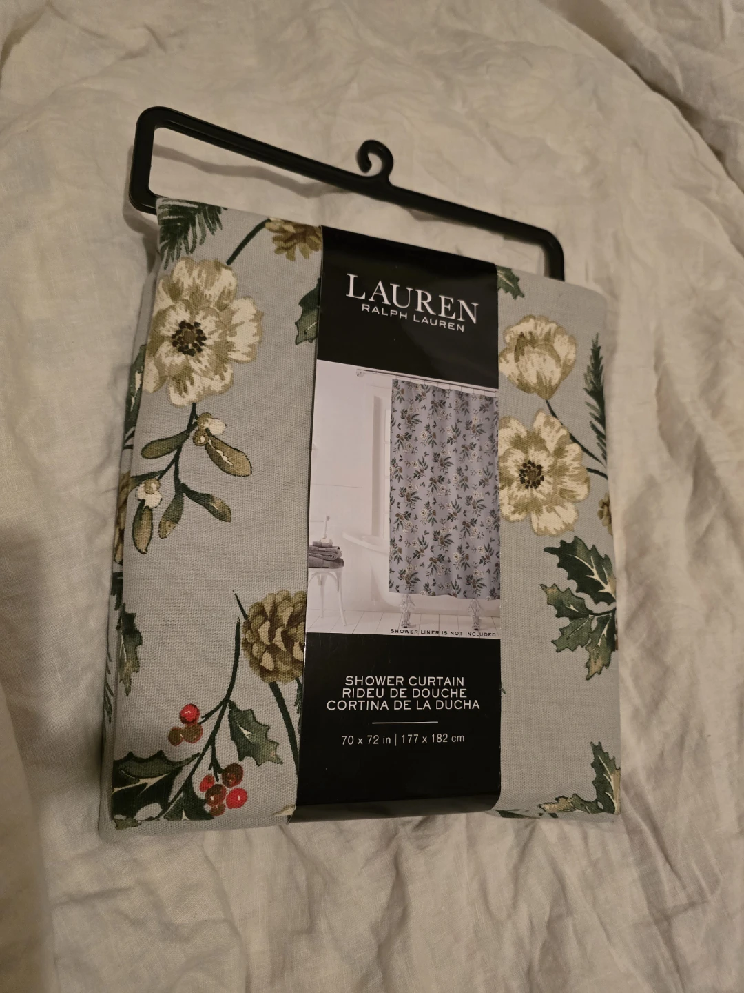 🏈 New Lauren Ralph Lauren Floral Shower Curtain