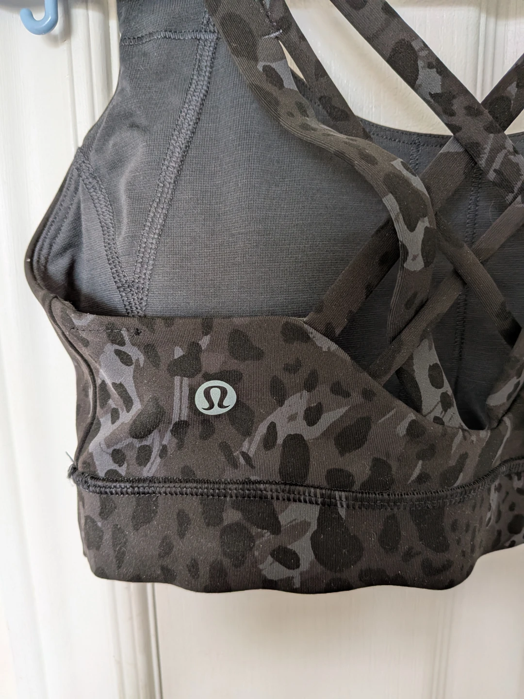 🏈Lululemon Black Leopard Print Sports Bra - photo 3