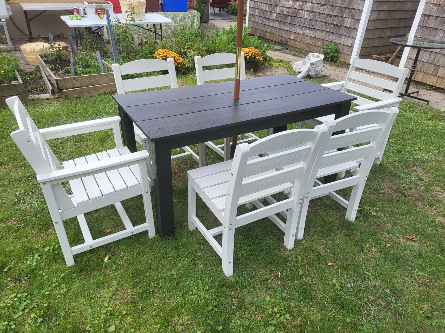 Patio table and 6 Chairs All HDPE - photo 4