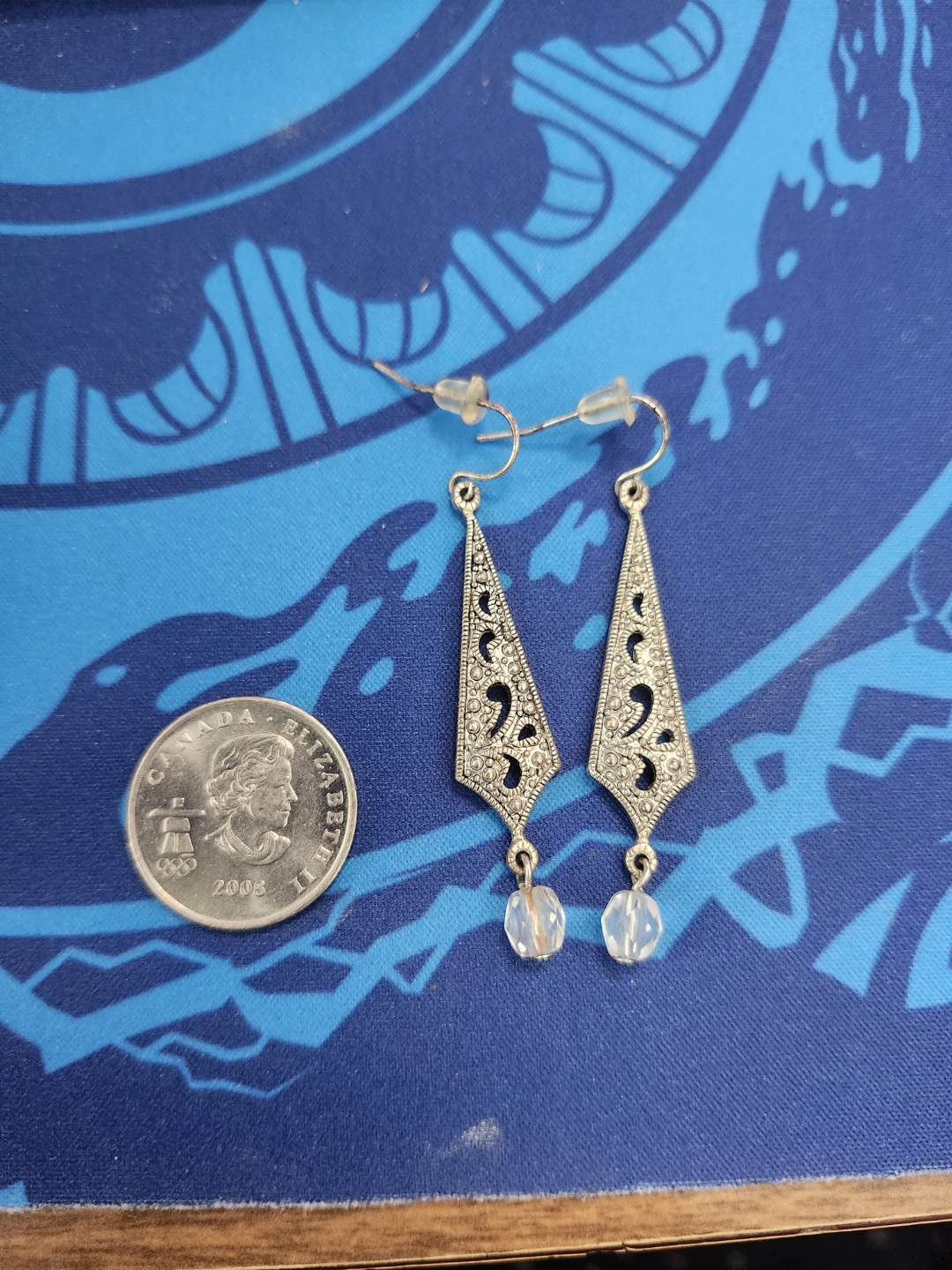 Silver-Tone Dangle Earrings