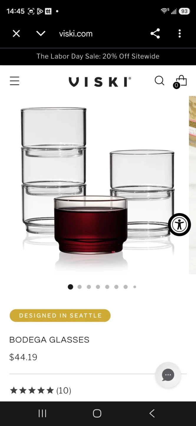 Viski Bodega Glasses Set of 6