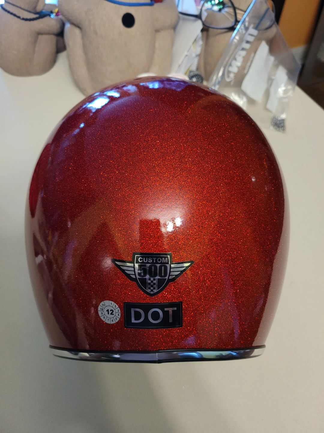 Bell Custom 500 Open Face Helmet Red Glitter - photo 4