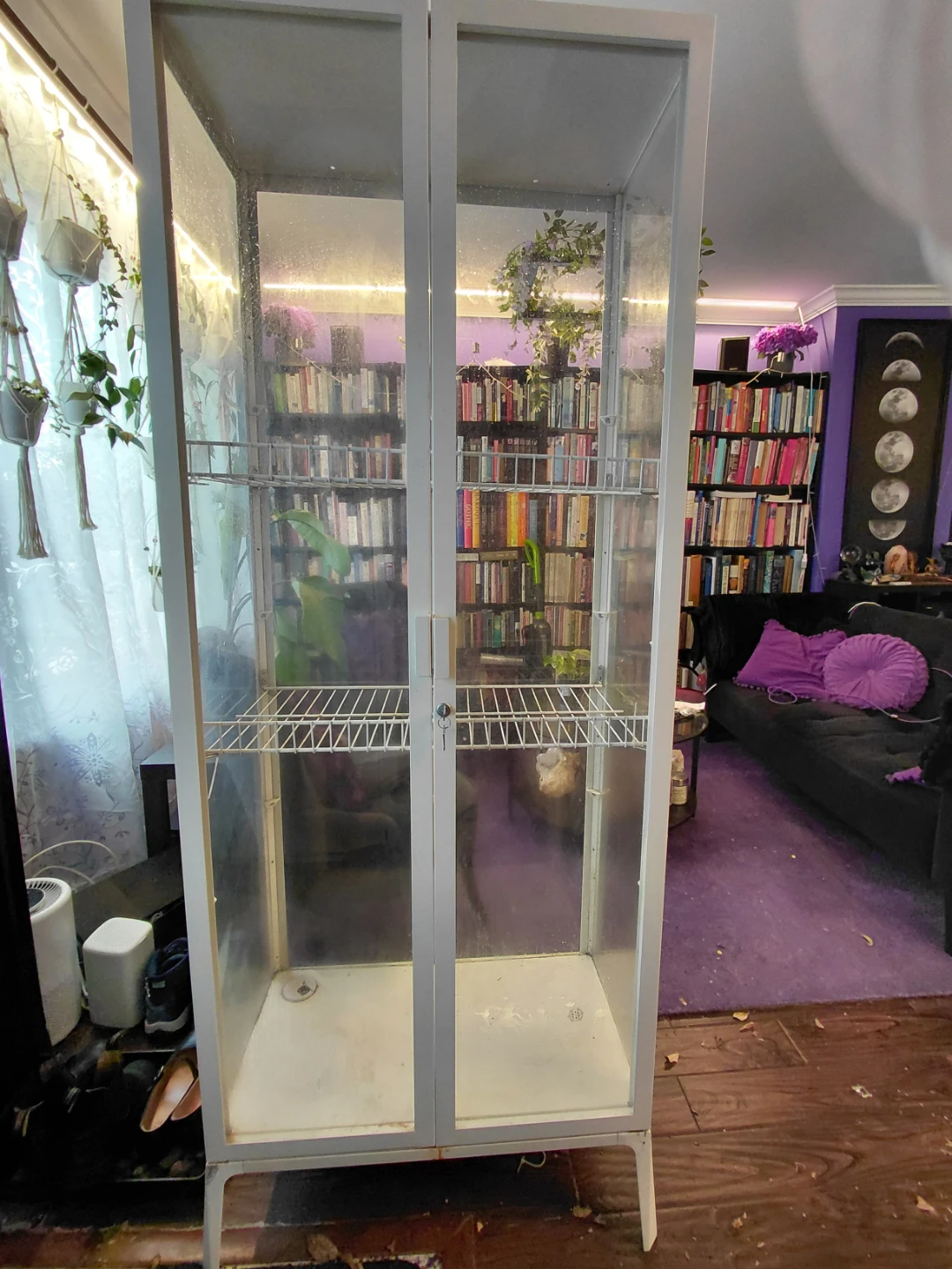 IKEA Milsbo Glass Display Cabinet White