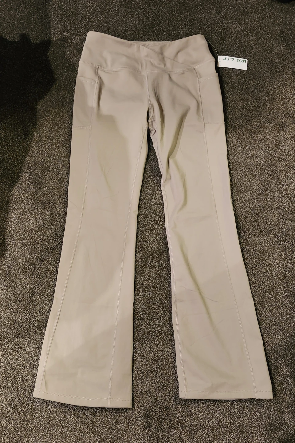WILLIT Flare Yoga Pants - Tan, Size M