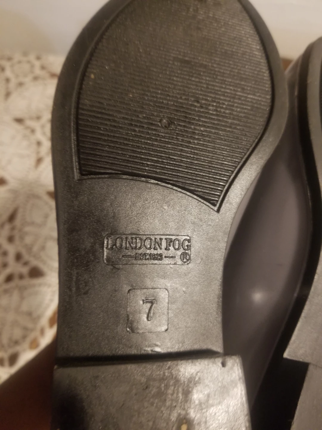 London Fog Grey Rain Boots Size 7 - photo 4