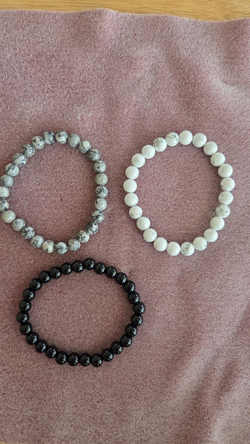 Set of 3  Men's Beaded Bracelets