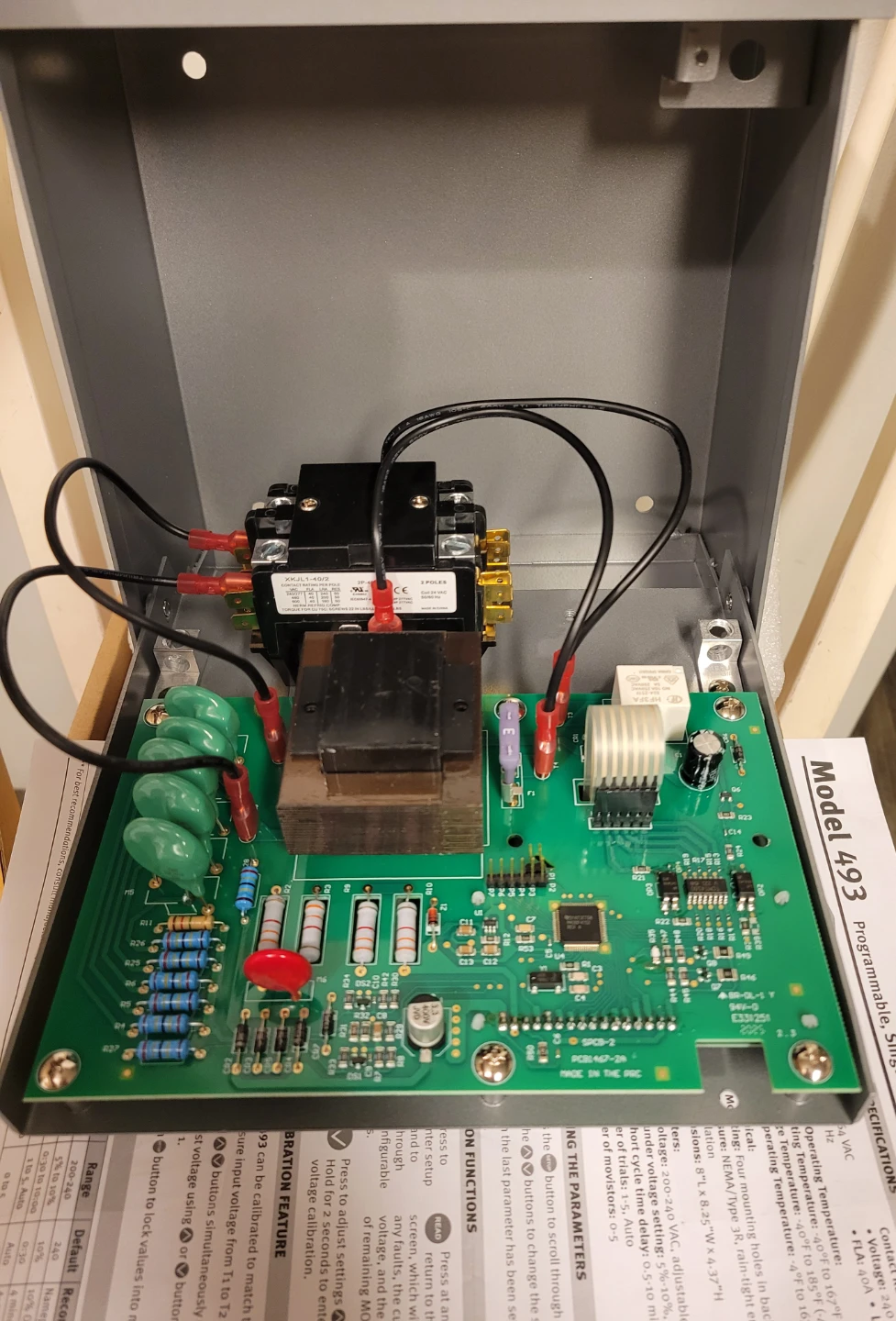 Model 493 Single-Phase Voltage Monitor Surge Protect Control Box - photo 3
