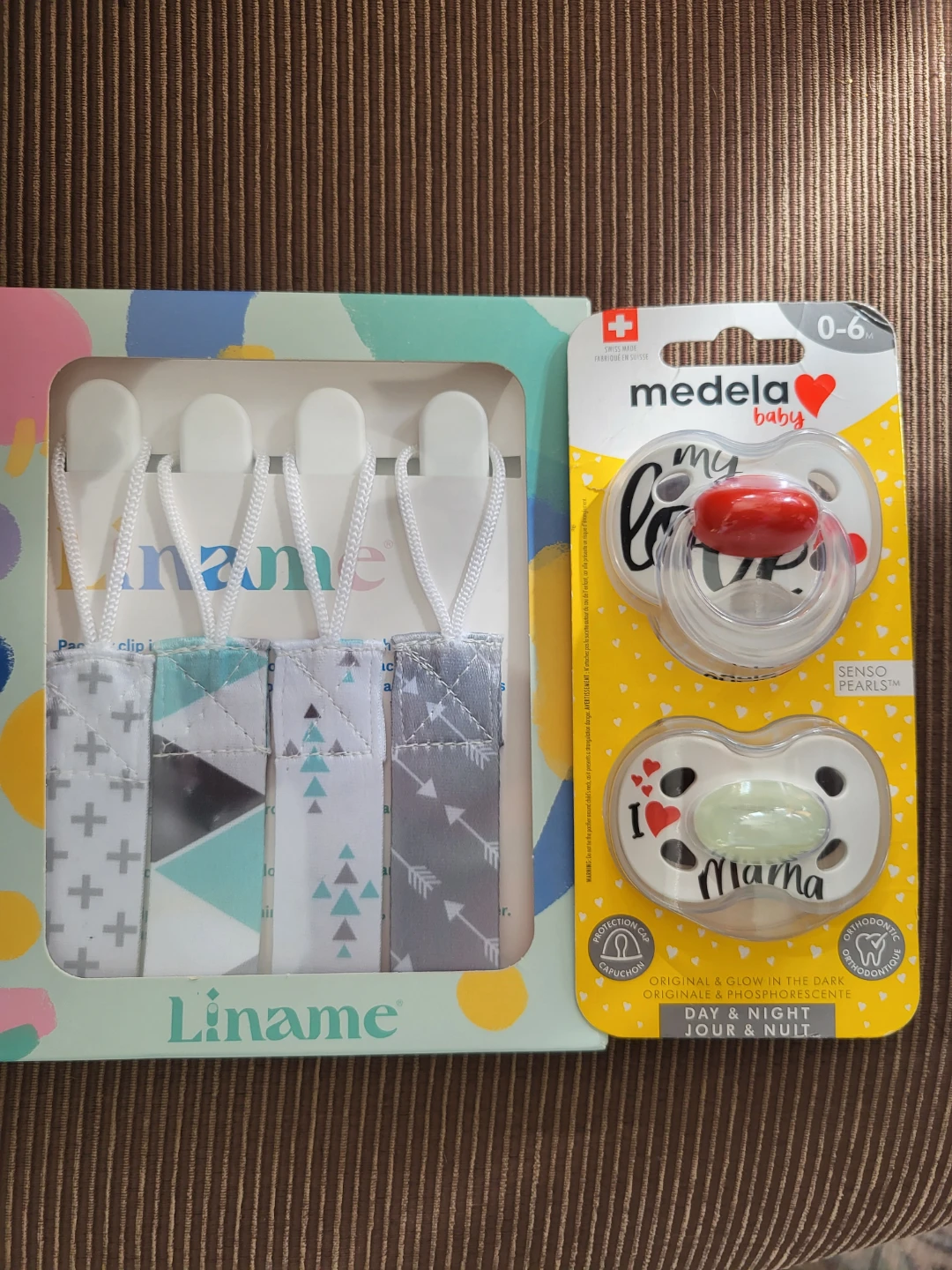 Liname Pacifier Clips and Medela Baby Soothers
