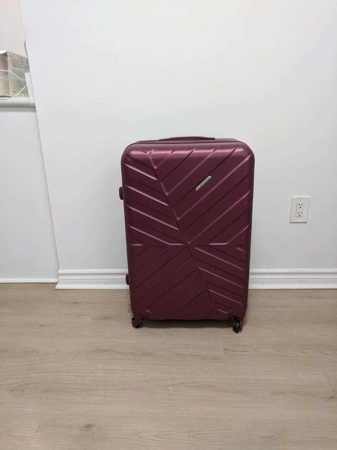 Large hard shell luggage