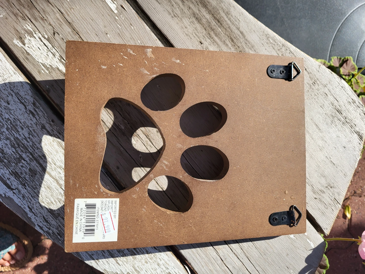 Wooden Pet Leash Hook Organizer 🏈 - photo 2