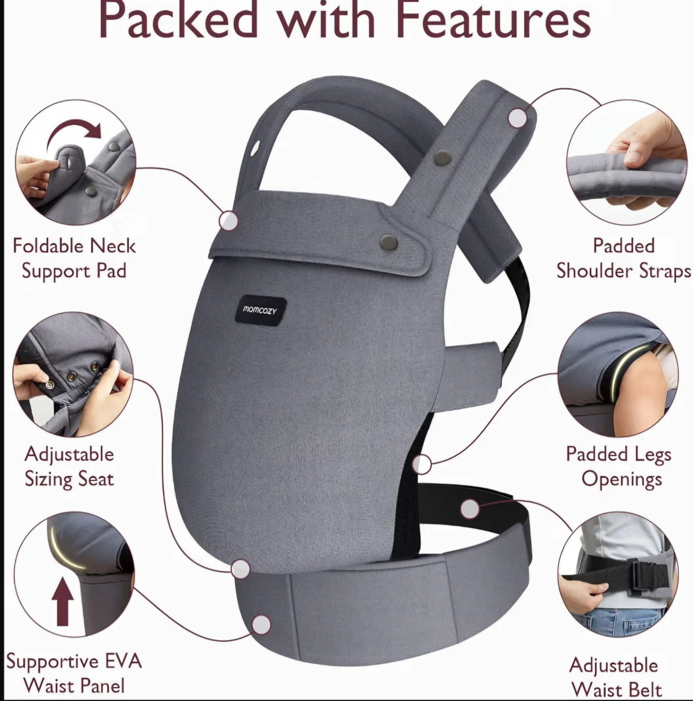 Momcozy 3-in-1 Baby Carrier - photo 2