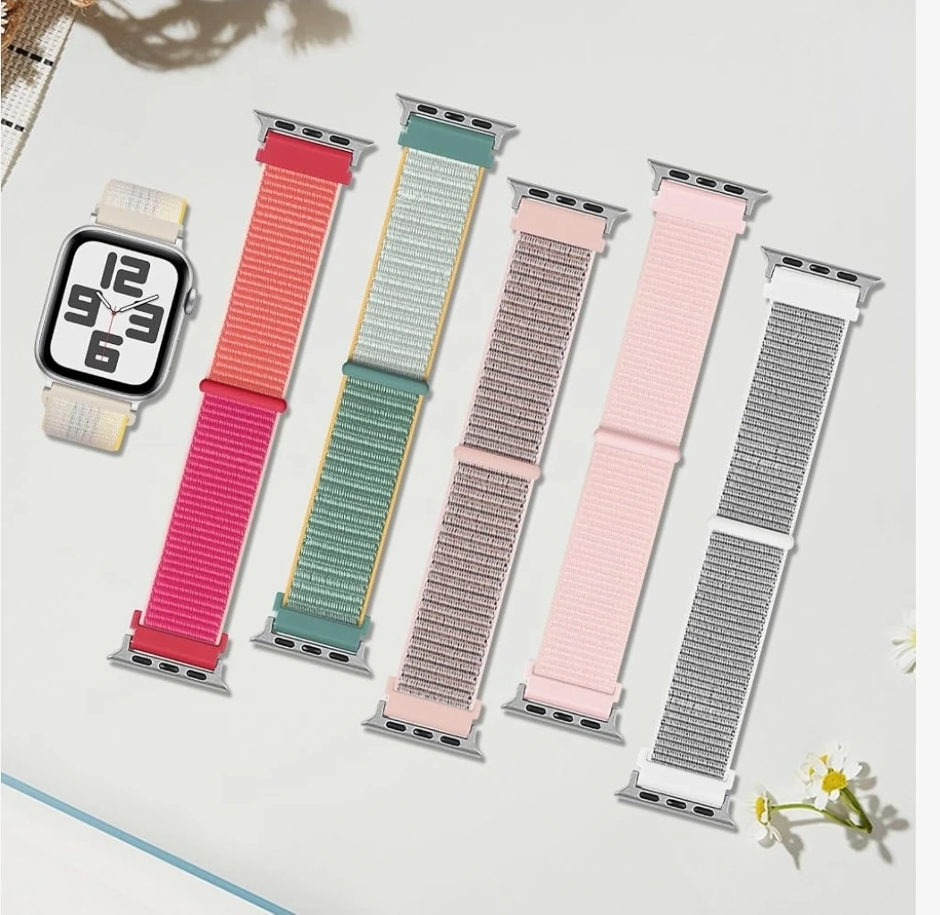 6 Pack Nylon Sport Bands for Apple Watch - 42/44/45/49mm - photo 3