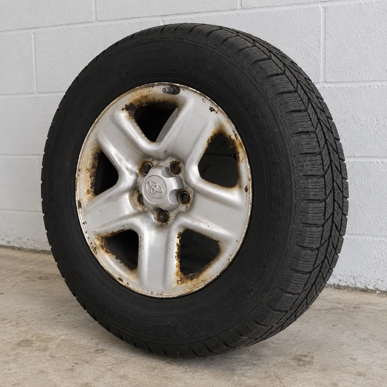 225/65R17 Winter Tires on Toyota Rims – Used One Season