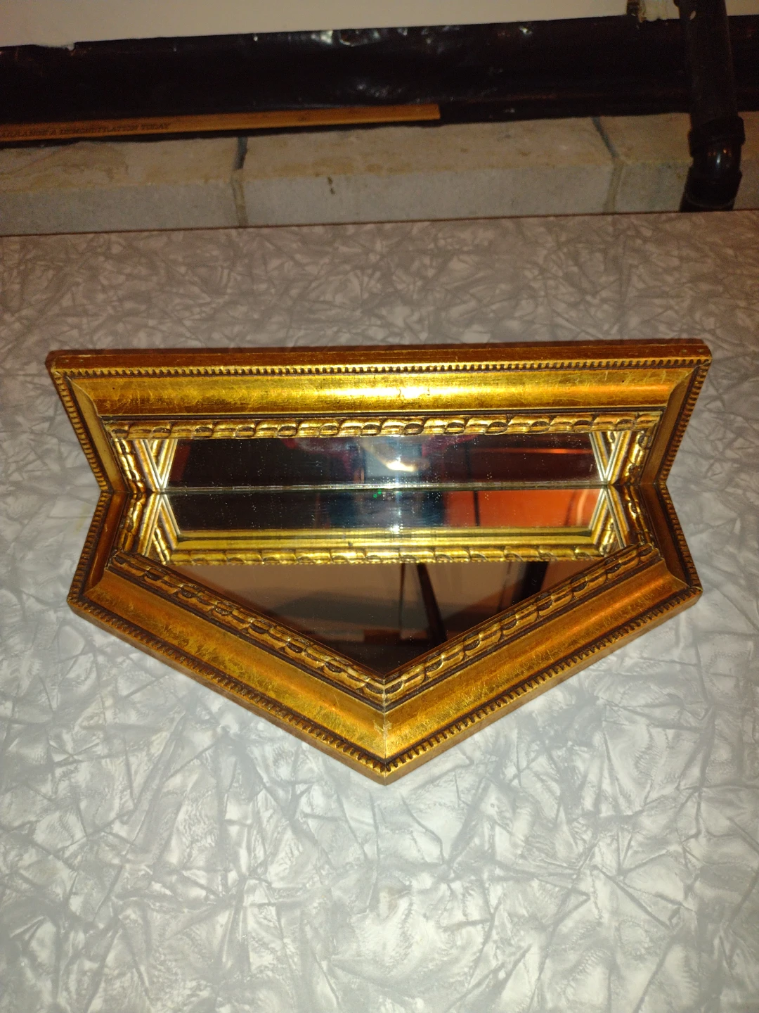 Vintage style gold decorative mirror