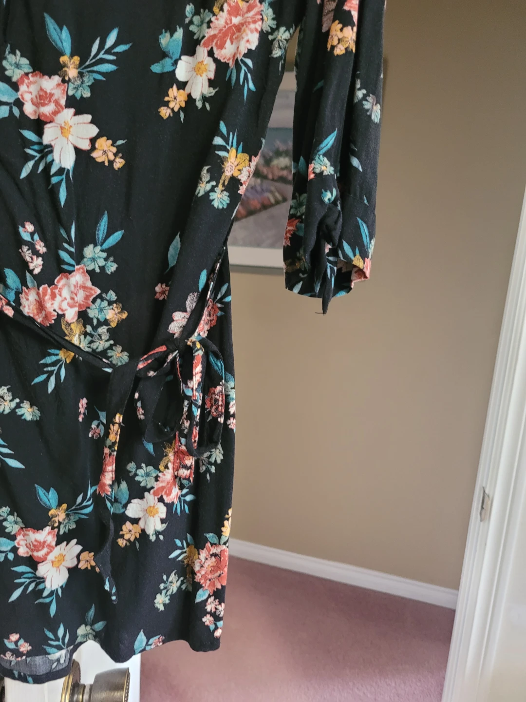 A🏈rdene floral wrap dress - photo 2