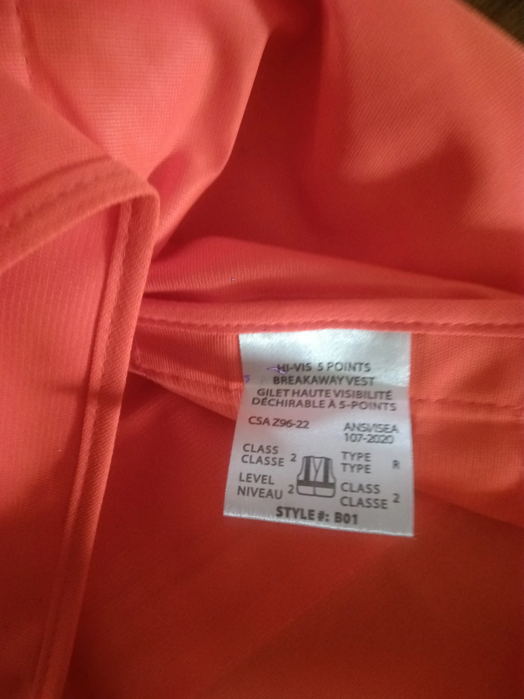 🏈Muskoka Hi-Vis 5-Point Breakaway Safety Vest - photo 2