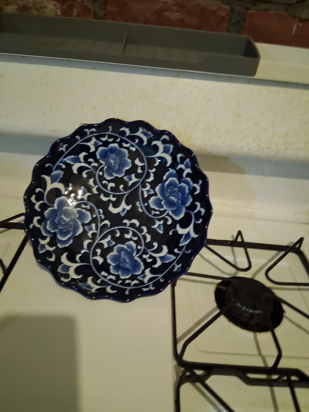 The Bombay Company Blue and White Floral Bowl - photo 3