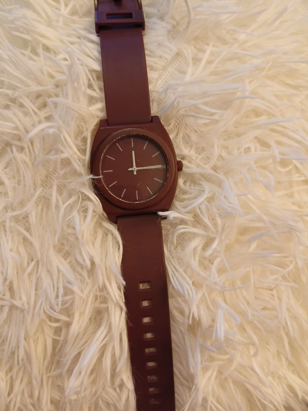 Nixon Time Teller Watch - Maroon