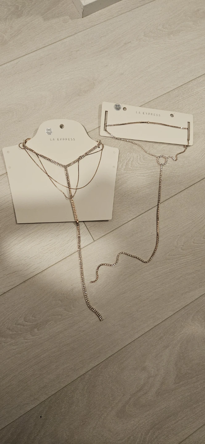 2 La Express Rhinestone Body Chains