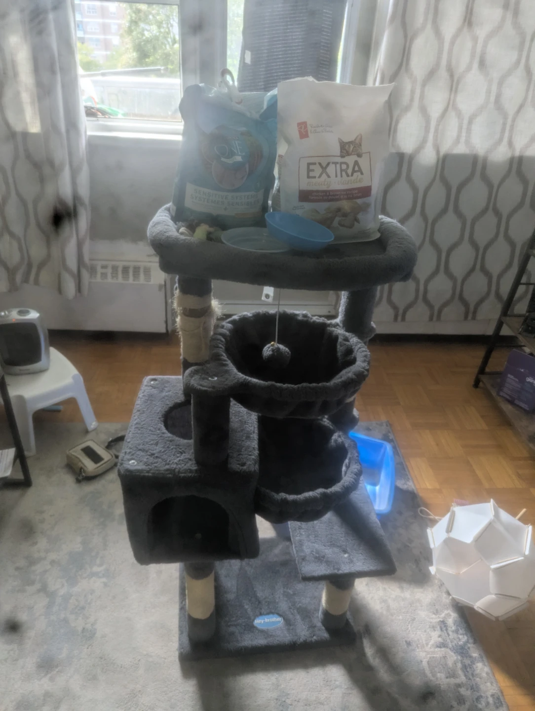 Hey-Brother Cat Tree and cat items (food, dishes, etc) - photo 2