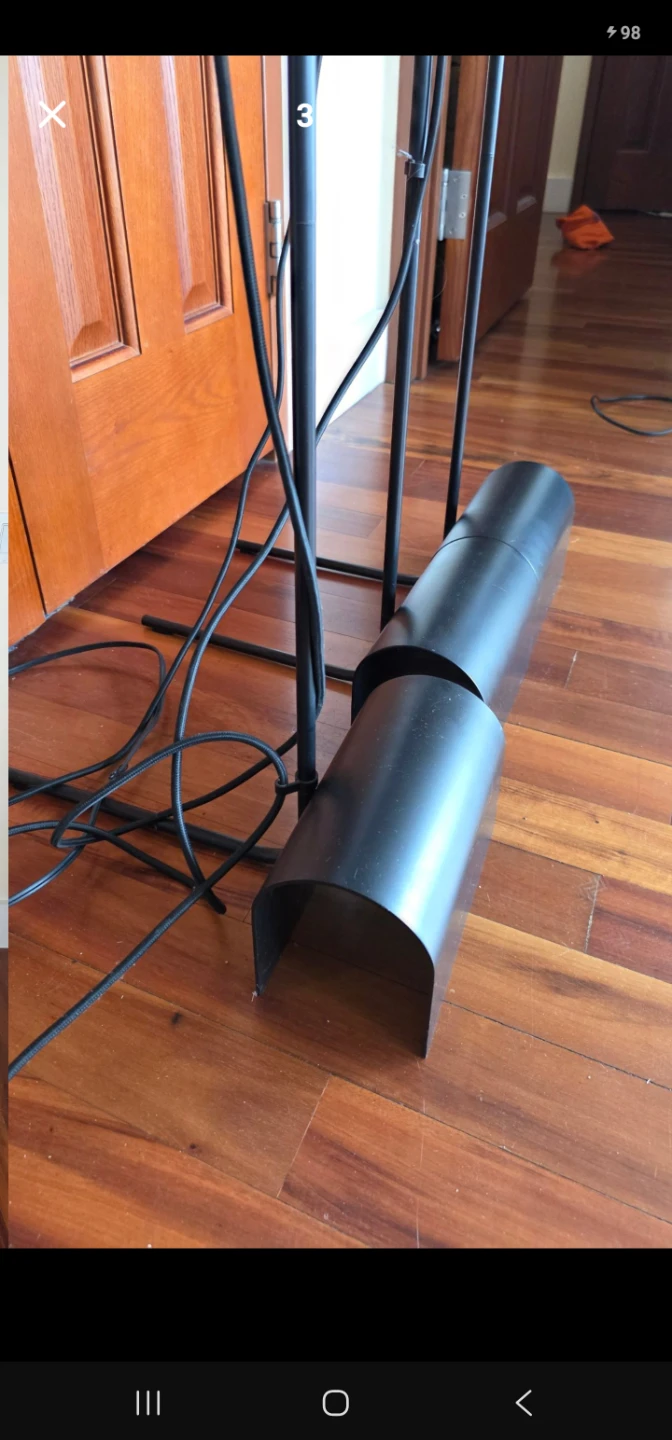 3-Head IKEA HÅRSLINGA Industrial Floor Lamp - photo 2