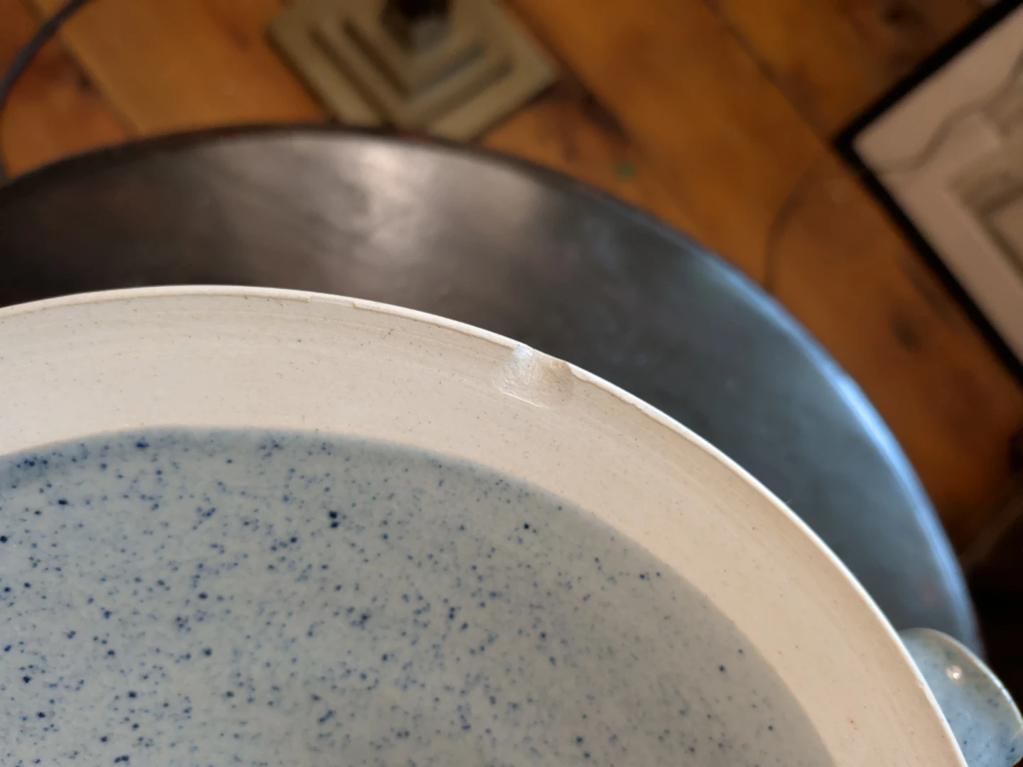 Vintage Stoneware Covered Casserole Dish - photo 5