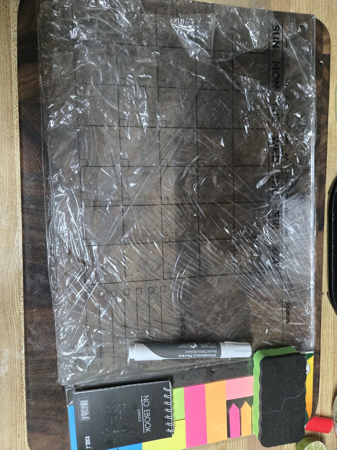 Acrylic Dry Erase Calendar Board Set