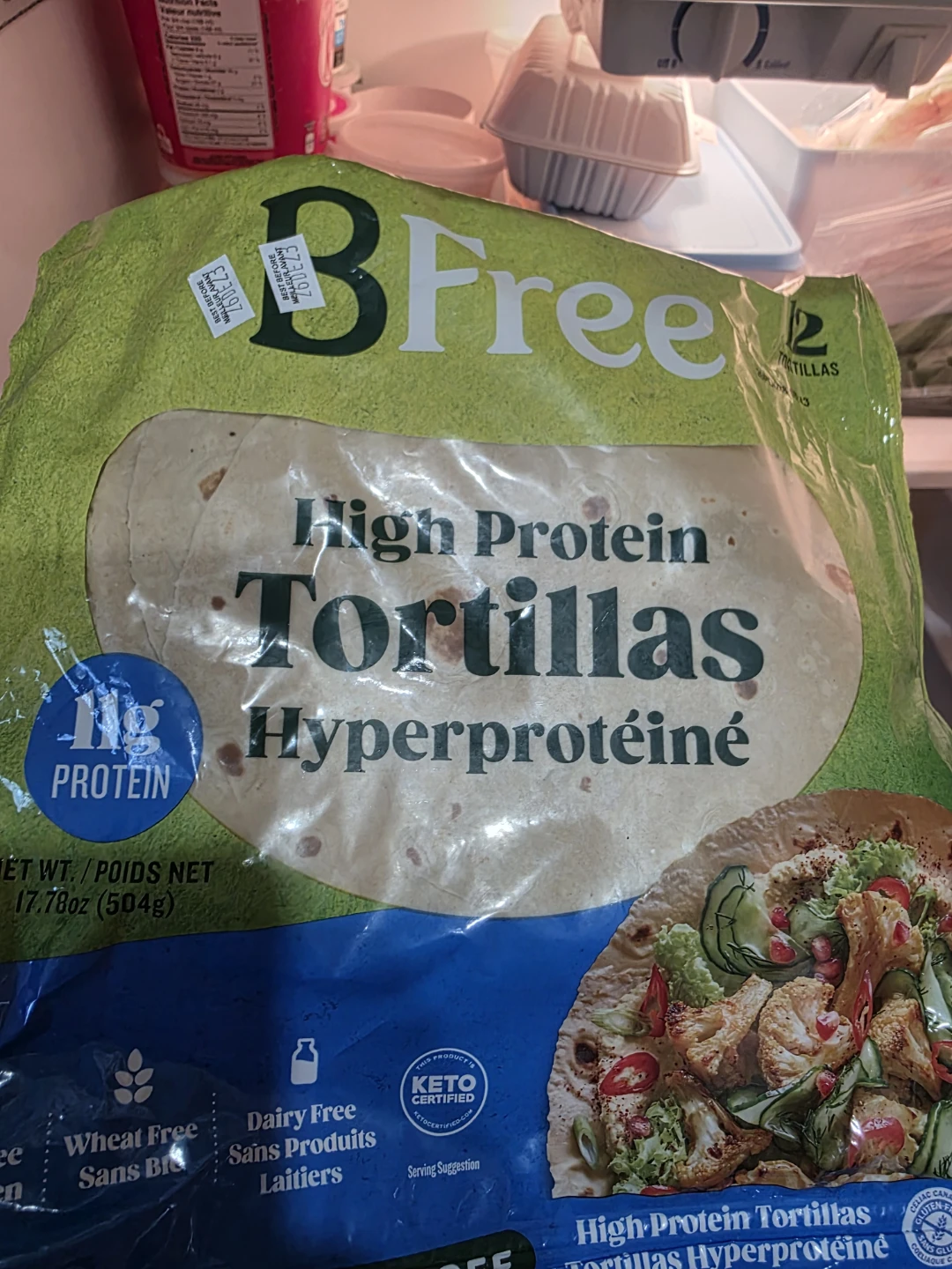 BFree High Protein Tortillas 12 Pack