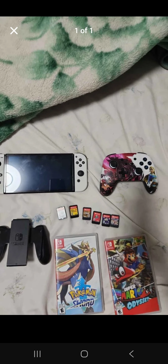 Nintendo Switch OLED Model Bundle with Games and Controller