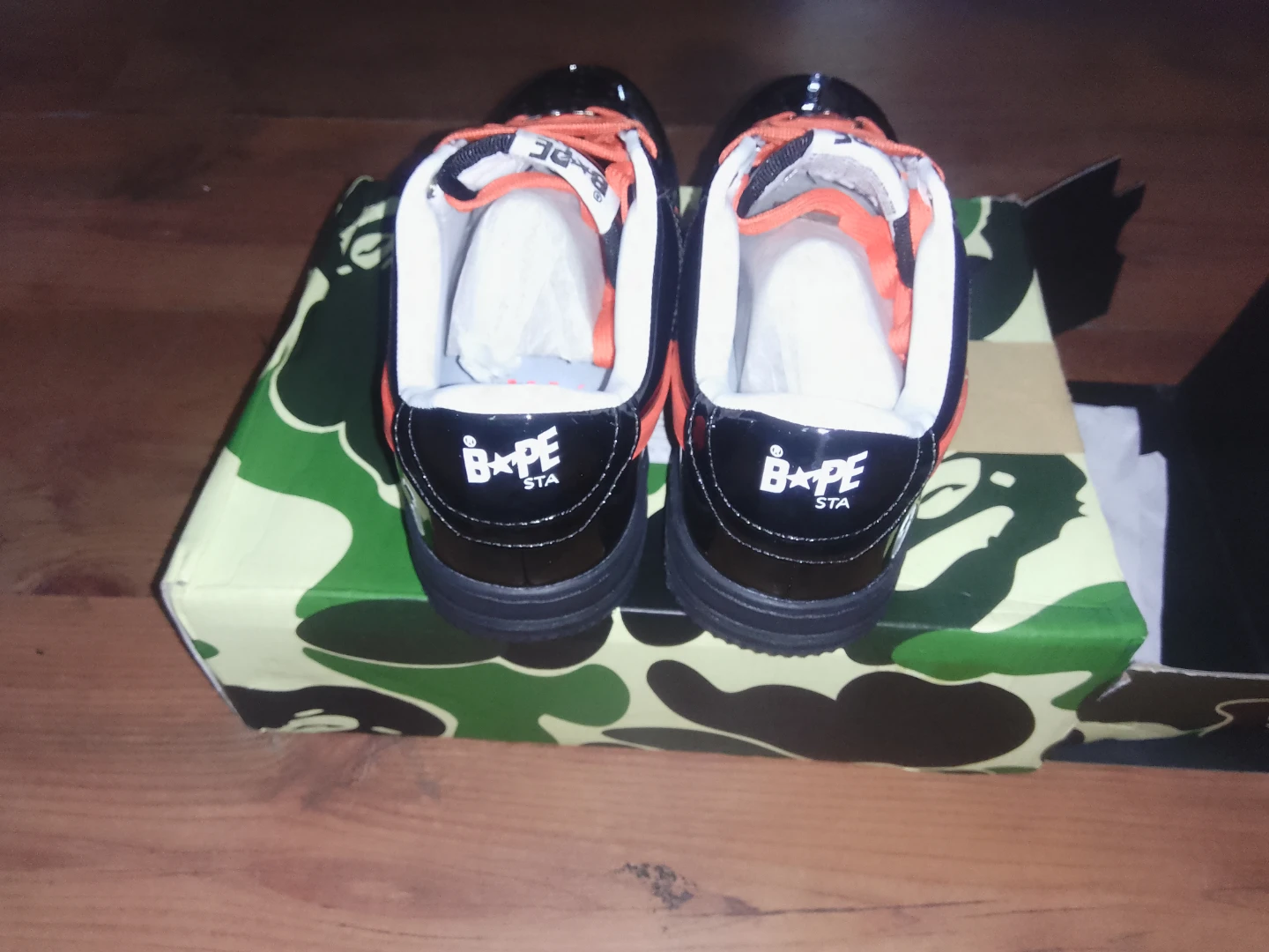 BAPE Bapesta OS M2 'Black Orange' Sneakers - photo 4